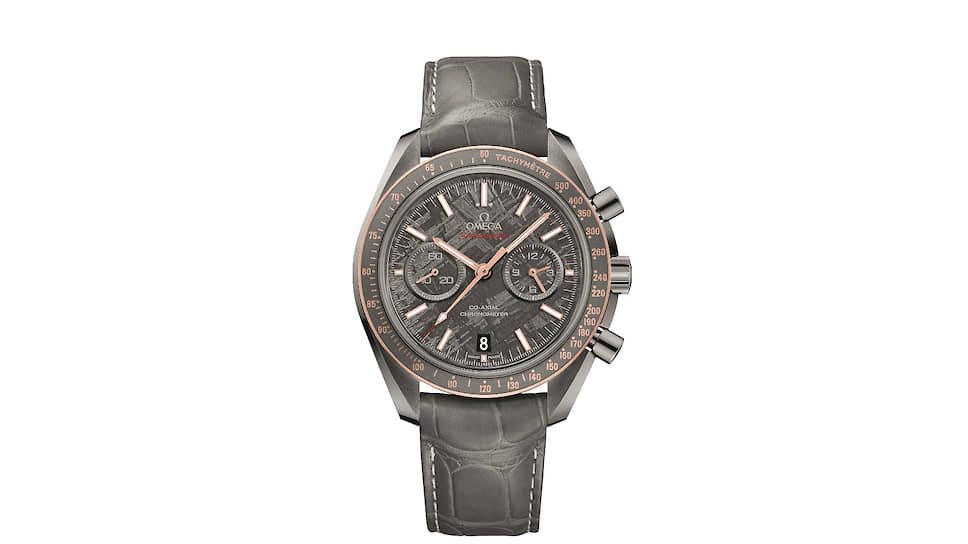 Omega, часы Moonwatch Co-Axial Chronograph, 44,25 мм, керамика, метеорит, механизм с автоматическим подзаводом