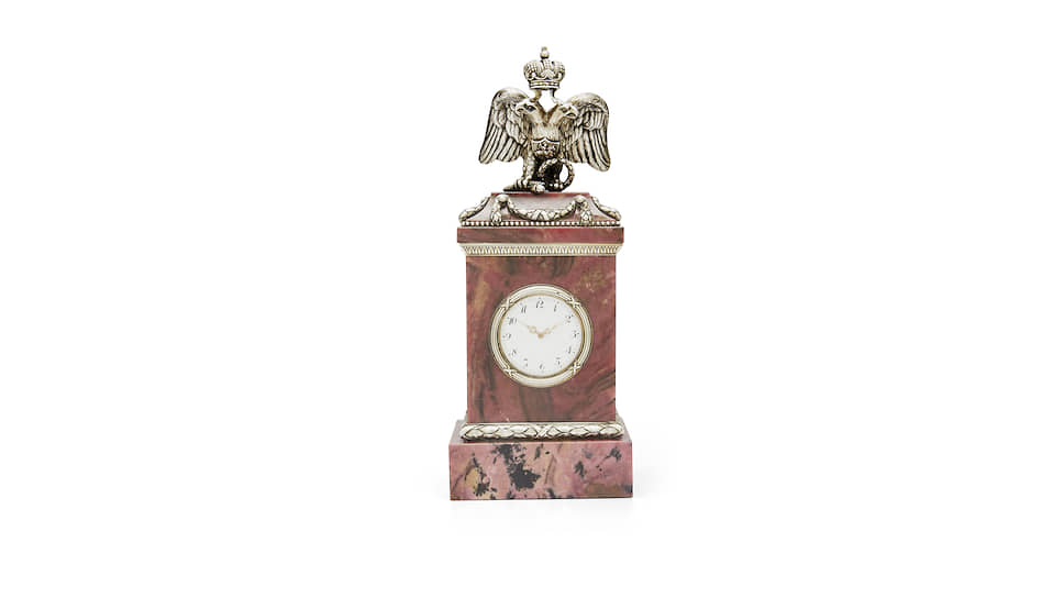 Часы Фаберже из родонита, 1910–1917 годы