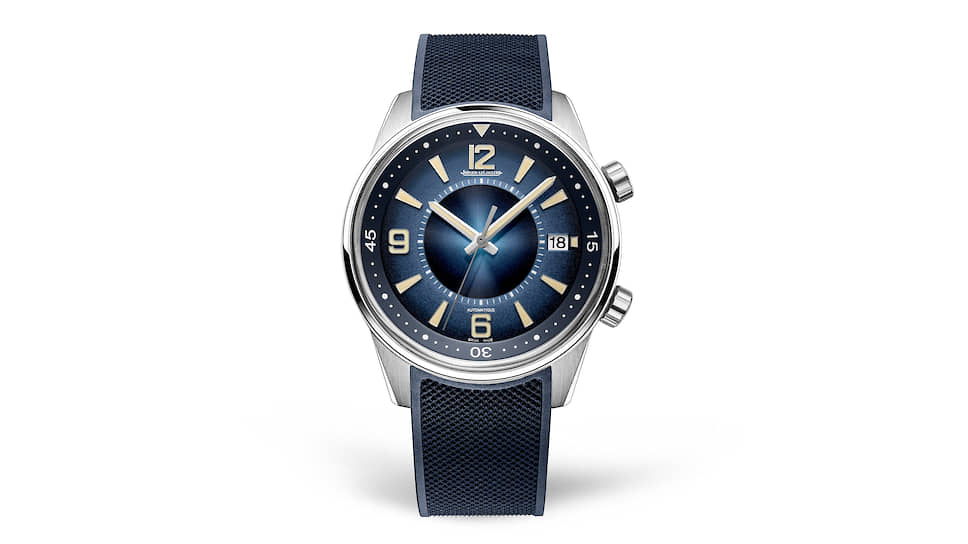 Jaeger-LeCoultre Polaris Date — часы, вдохновленные моделью Memovox Polaris 1968 года. Стальной корпус 42 мм и две головки — одна для завода часов и регулировки времени, другая — для поворота внутреннего кольца циферблата
