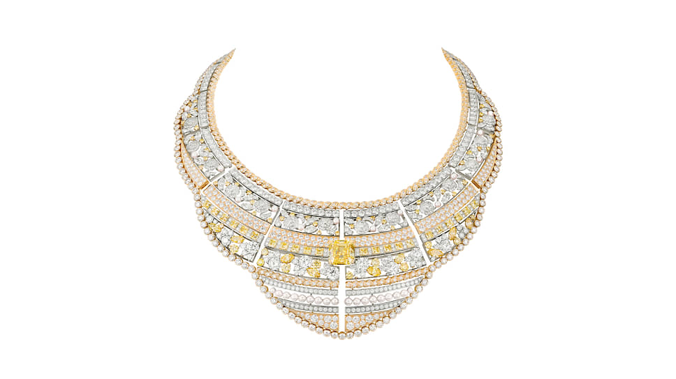 Chanel. Колье Roubachka из коллекции Le Paris Russe de Chanel, желтое золото, платина, белые и желтые бриллианты