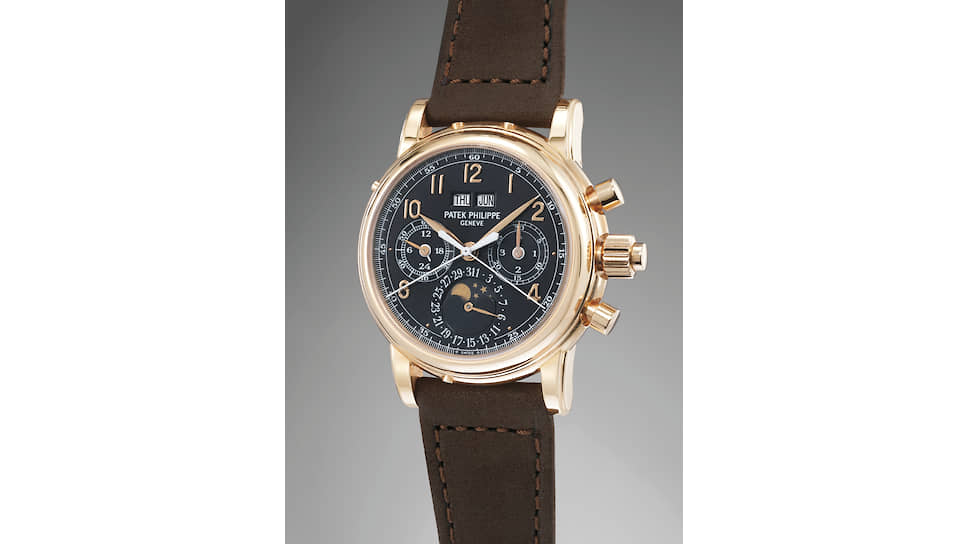 Лот 208 — Patek Philippe. Ref. 5004R. 2011 год. Эстимейт: CHF 120–240 тыс. Продажа: CHF 262,5 тыс.
