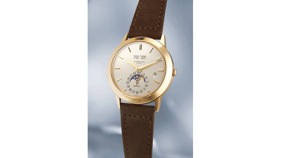 Лот 8 — Patek Philippe (signed Beyer). Ref. 3450. 1985 год. Эстимейт: CHF 180–360 тыс. Продажа: CHF 306,25 тыс.
