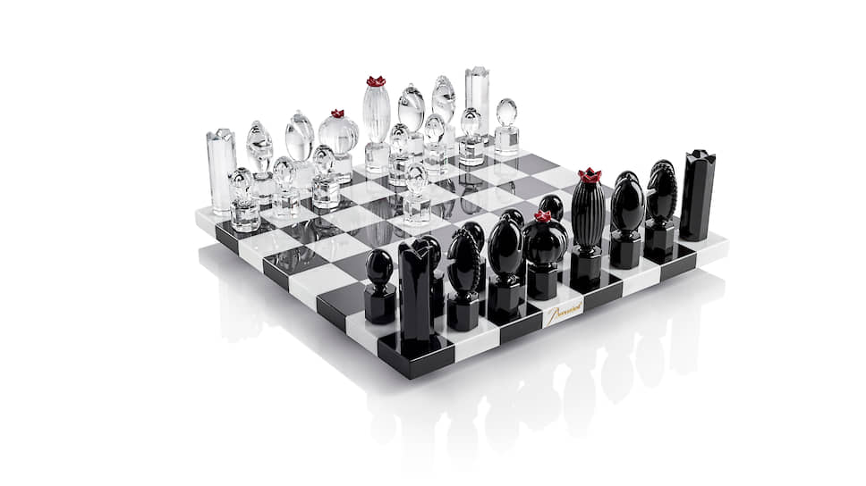 Шахматы из коллекции Games by Marcel Wanders, хрусталь, мрамор, позолота