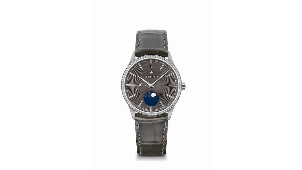 Elite Moonphase, 36 мм, сталь, бриллианты, механизм с автоматическим подзаводом