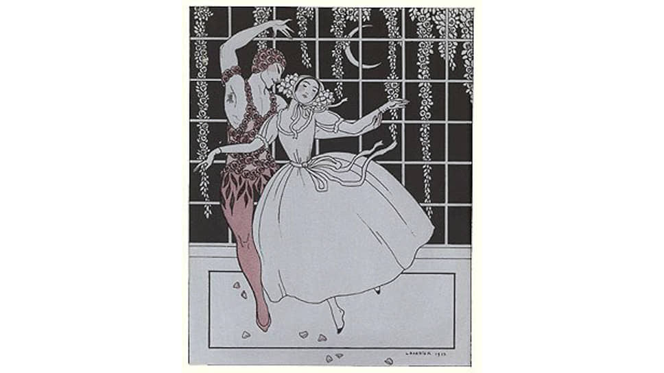 «Призрак Розы», 1913 год. Иллюстрация Жоржа Барбье