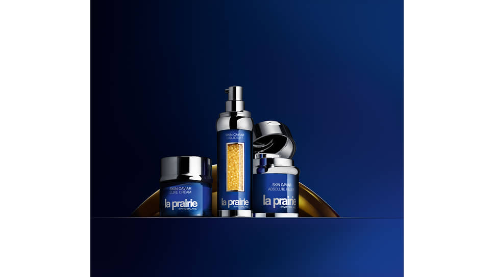 Крем Skin Caviar Luxe Cream, лифтинг-сыворотка La Prairie Skin Caviar Liquid Lift, крем-филлер Skin Caviar Absolute Filler