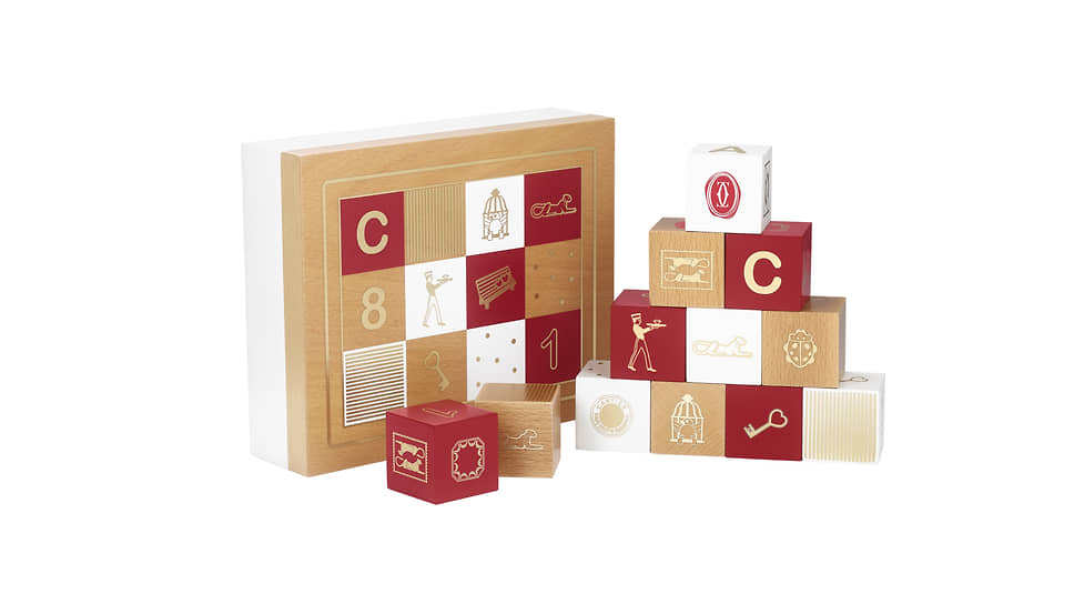 Деревянные кубики в шкатулке Diabolo de Cartier