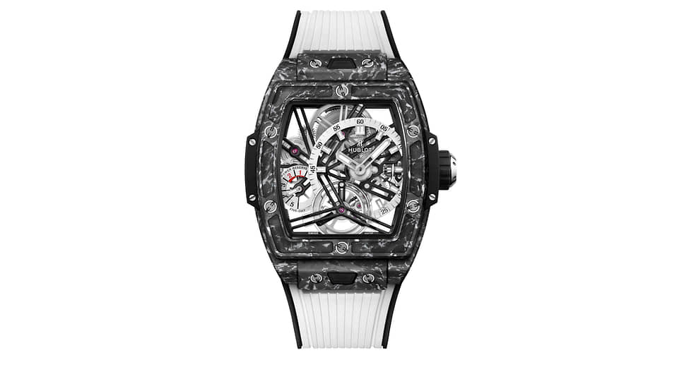 Hublot Spirit of Big Bang Tourbillon 5-Day Power Reserve Carbon White в корпусе из углеволокна с элементами микростекловолокна белого цвета. Ограниченная серия 100 экземпляров