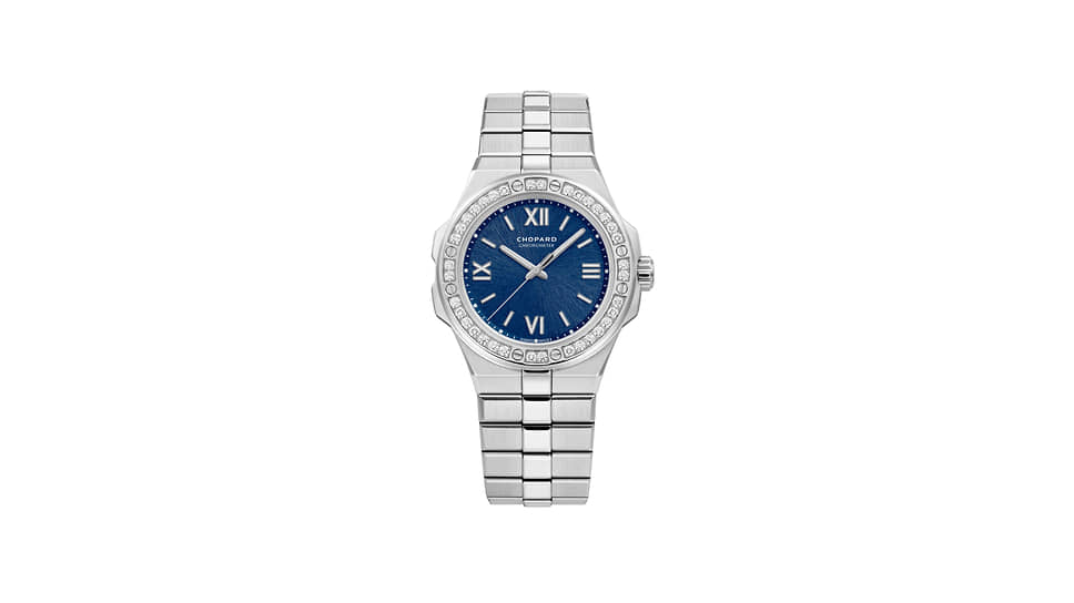 Chopard Alpine Eagle Small в корпусе 36 мм из Lucent Steel A223 с бриллиантами
