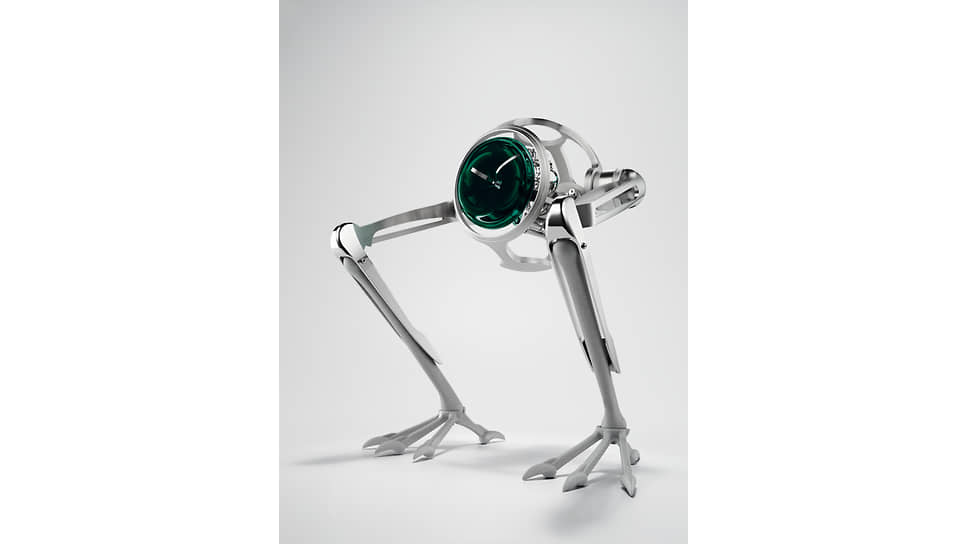 Настольные часы T-Rex Green, MB &amp; F, сталь, медь, бронза, муранское стекло

