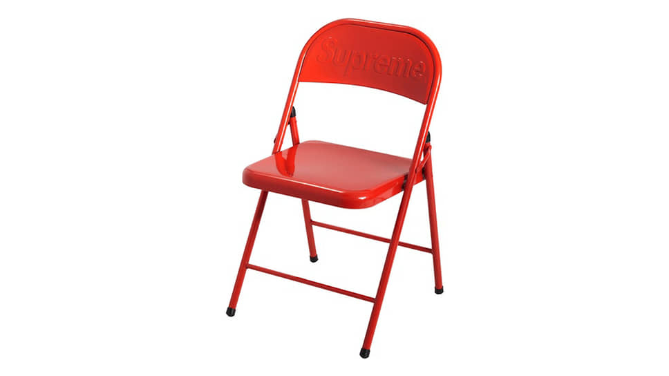 Стул Metal Folding Chair Red, Supreme, металл, Aizel.ru