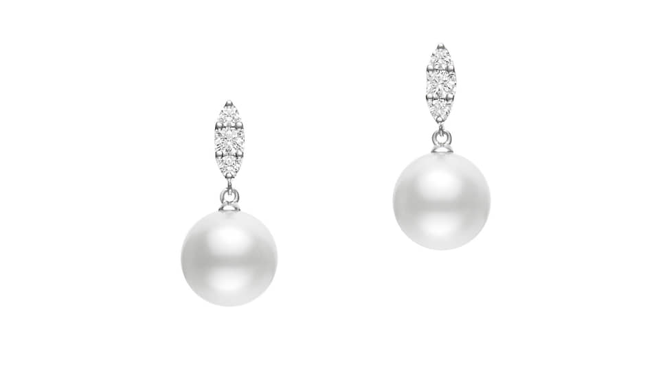 Серьги Mikimoto из коллекции Morning Dew