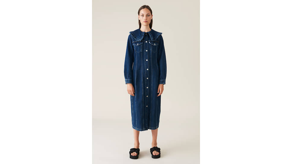 Платье из совместной коллекции бренда Ganni с Levi’s