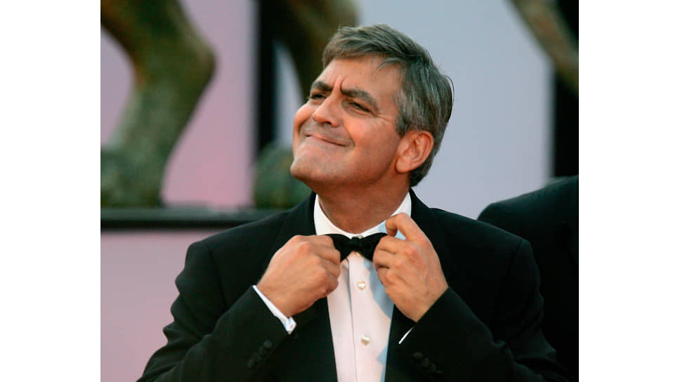 Актер и режиссер Джордж Клуни на 62-м Венецианском кинофестивале, 2005 год