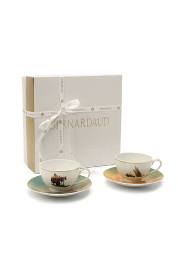 Чайные пары из проекта французского бренда Bernardaud, созданные совместно с Третьяковской галереей