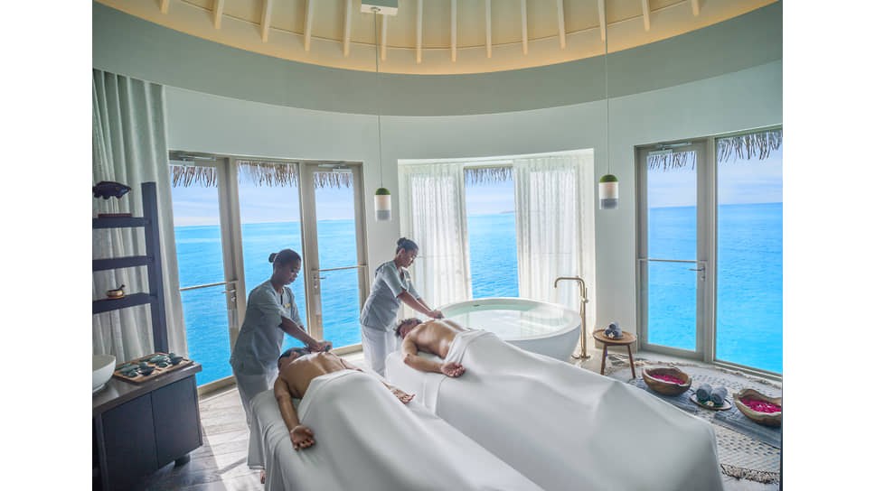 В спа-центре. AVI Spa отеля InterContinental Maldives 