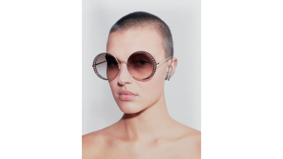 Новые солнцезащитные очки Alexander McQueen Studded Lens Sunglasses 