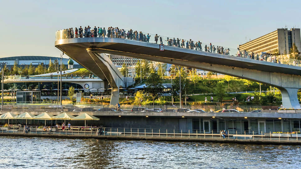 Мост в парке «Зарядье»