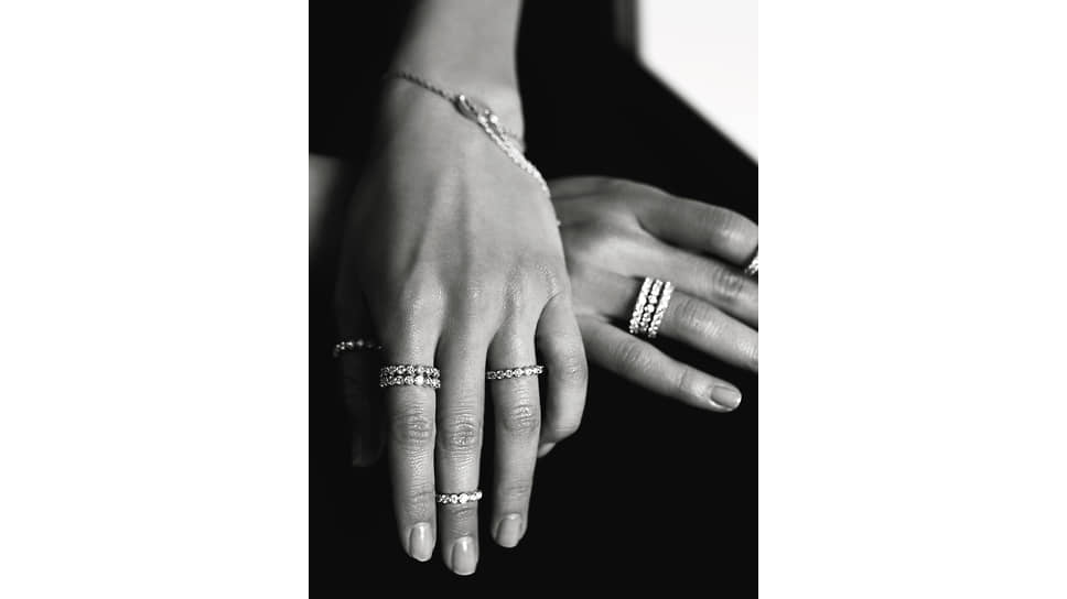 Nomis, кольца, белое золото, искусственные бриллианты