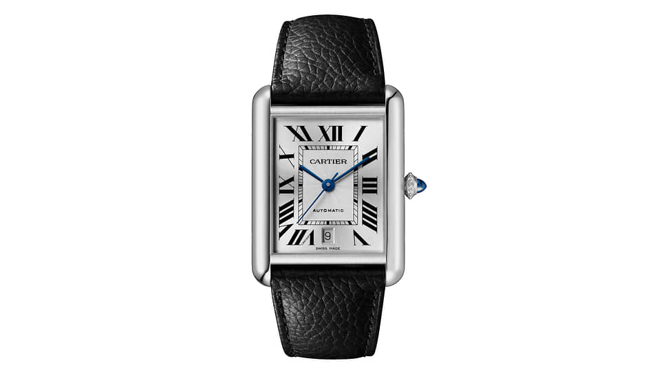 Cartier Tank Must. Корпус из стали. Мануфактурный механизм 1847 MC с автоматическим
подзаводом и запасом хода 40 часов
