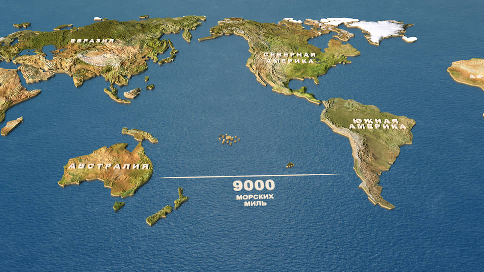 Схема маршрута экспедиции на катамаране Nova, запланированной на декабрь 2021 года