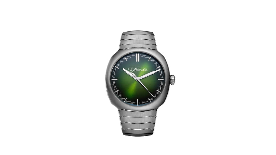 H. Moser & Cie., часы Streamliner Centre Seconds, 40 мм, сталь, механизм с автоматическим подзаводом, запас хода 72 часа