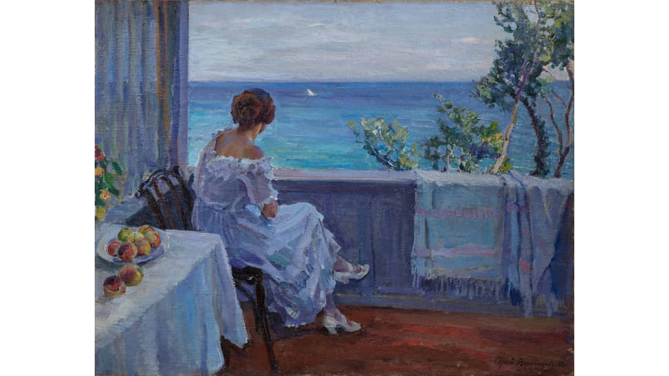 Сергей Виноградов, «Дама на балконе», 1916 год