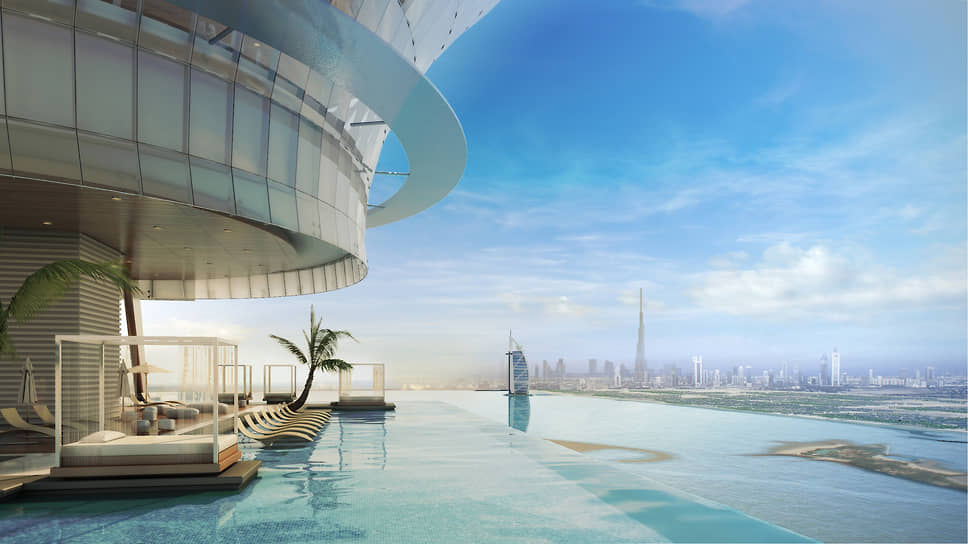 Панорамный бассейн AURA Skypool Lounge