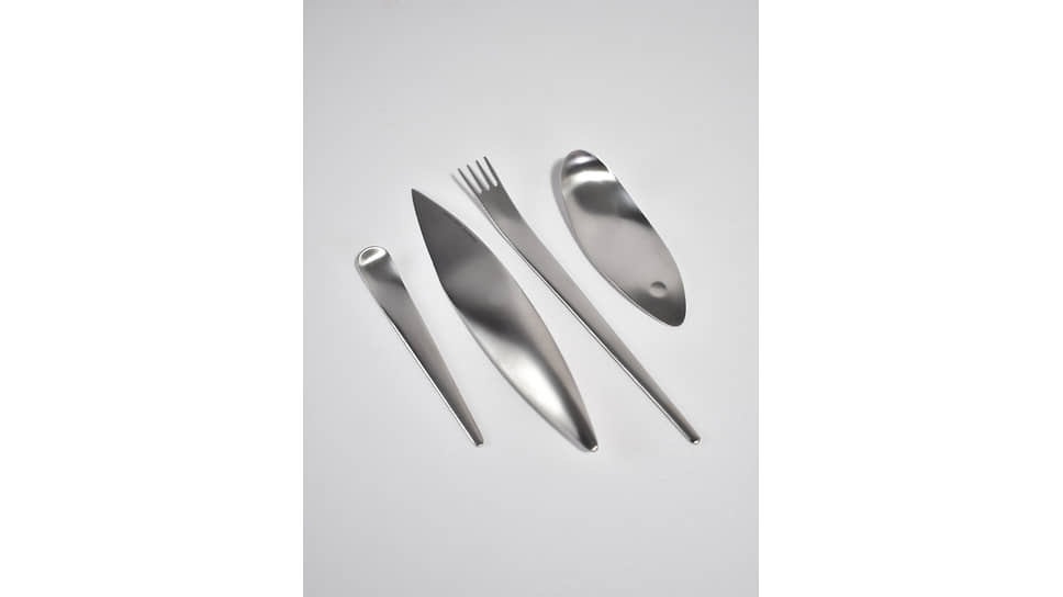Набор столовых приборов Mono Tools из четырех предметов, Casa Shop, сатинированная сталь