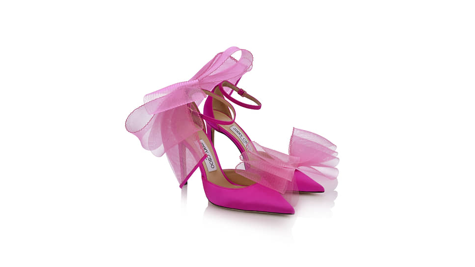 Туфли Averly 100, Jimmy Choo, кожа, сетка