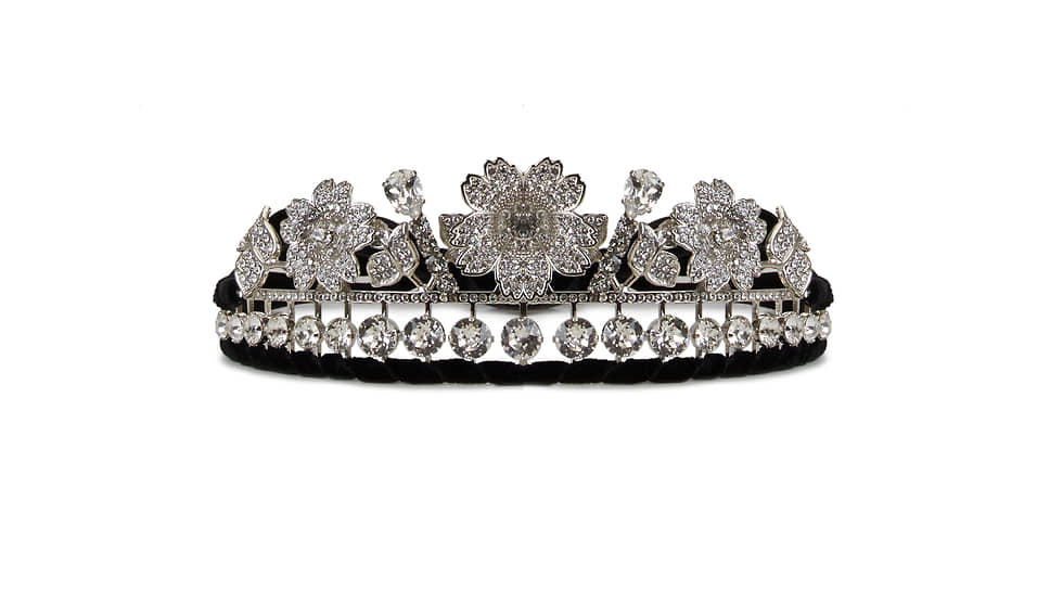 Диадема Bouquet, Roger Vivier, металл, стразы
