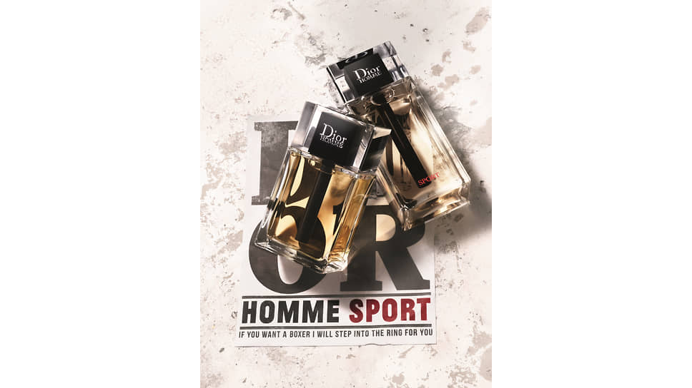 Фото из рекламной кампании аромата Dior Homme Sport