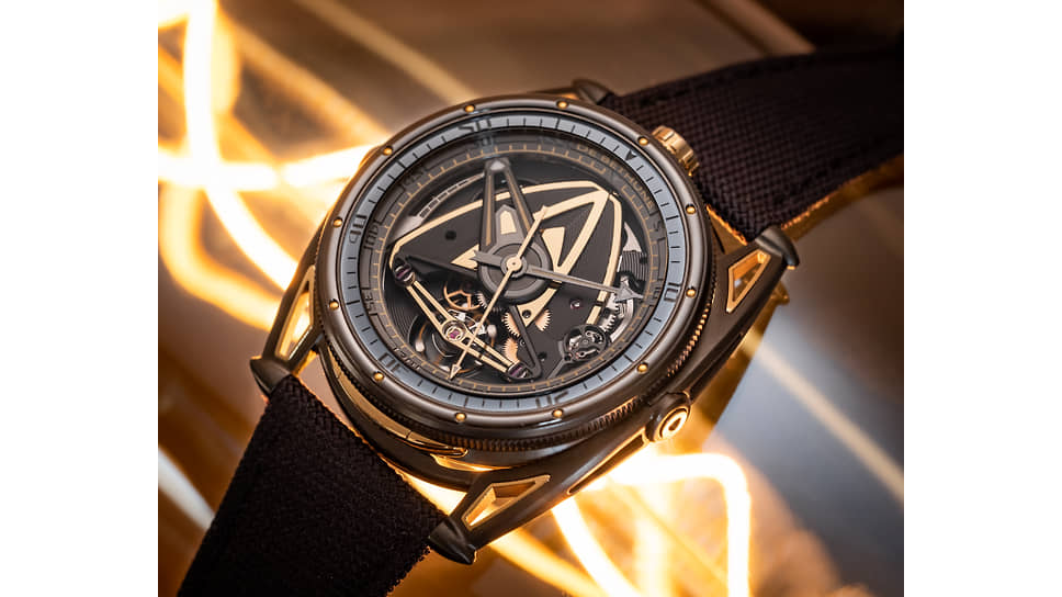 De Bethune DB28GS «JPS», индикатор запаса хода, цирконий, сталь, титан, ручной завод, лимитированная серия 50 экземпляров