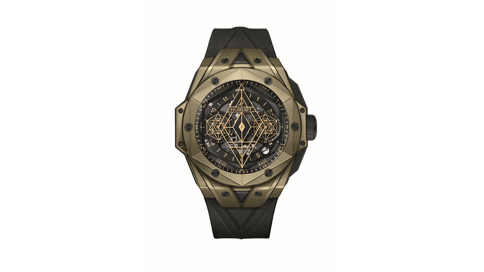 Hublot Big Bang Sang Bleu II Magic Gold в золотом корпусе Magic Gold