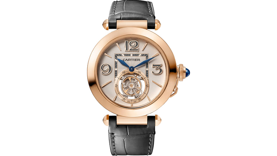 Cartier Pasha de Cartier Flying Tourbillon, розовое золото, парящий турбийон, мануфактурный механизм с ручным заводом 9552 MC