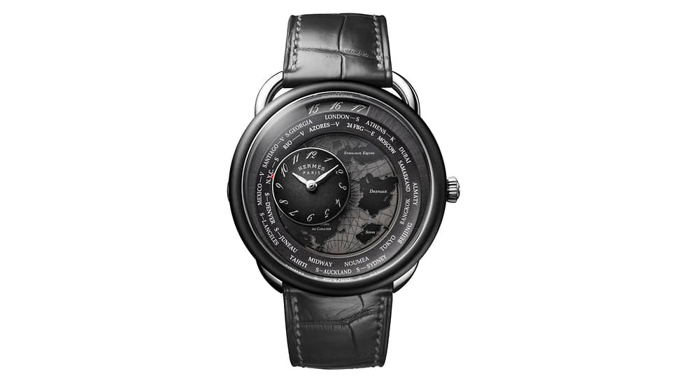 Сложные мужские часы: Hermes Arceau Le temps voyageur