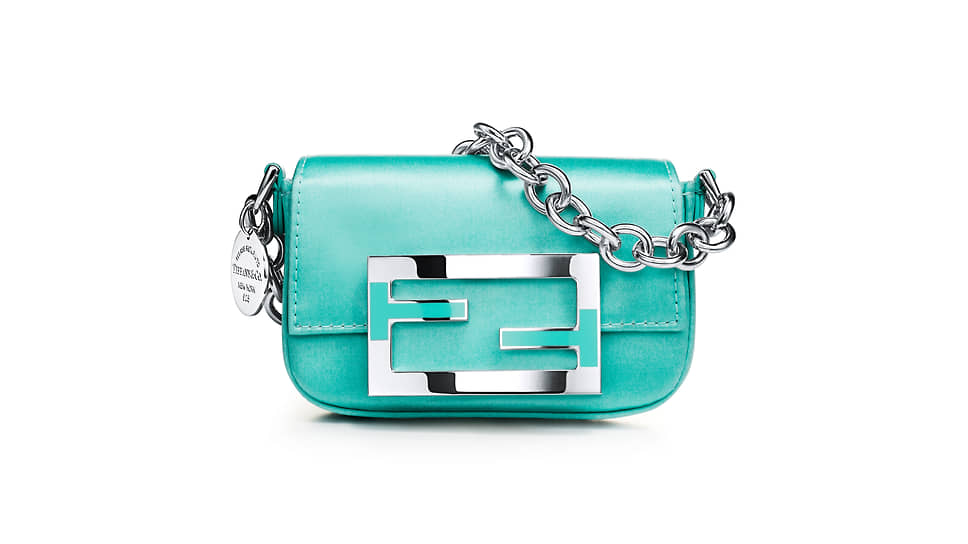 Сумка Fendi Baguette, созданная в партнерстве с Tiffany & Co.