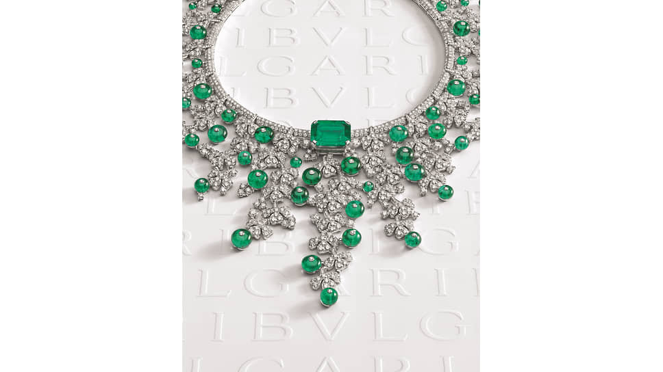 Колье Emerald Venus с колумбийским изумрудом 20 карат
