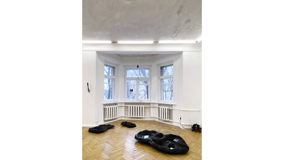 Вид экспозиции «В воздухе пахнет черемухой» в галерее «дайпять», 2022