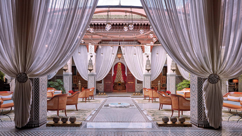 Лобби отеля Royal Mansour Marrakech