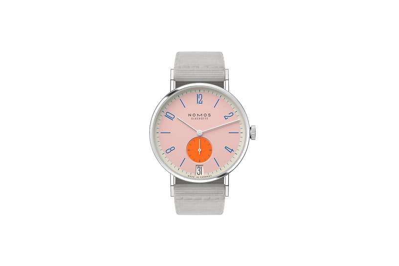 Nomos Tangente 38 Date Flamingo Pink