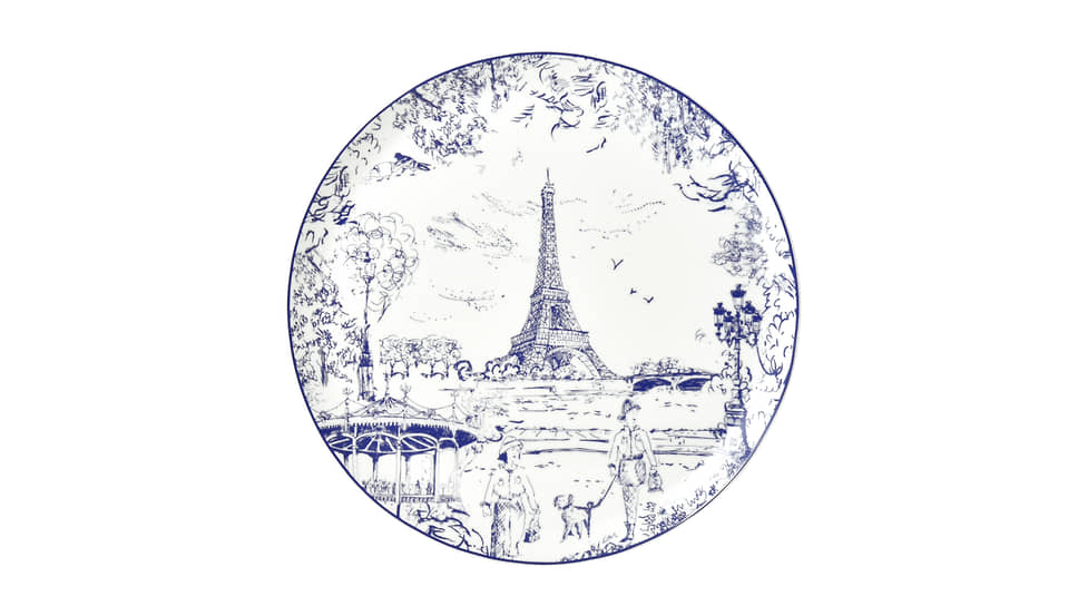 Тарелка Tout Paris Bleu nuit x La Tour Eiffel, Bernardaud