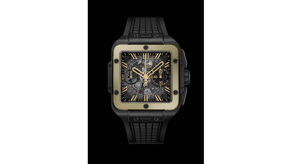 Hublot Square Bang Unico из устойчивого к царапинам золота Magic Gold