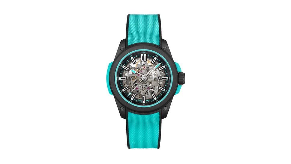 NORQAIN Independence Wild ONE Skeleton 42 mm Turquoise