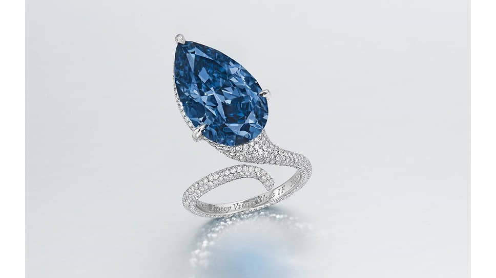 Голубой бриллиант The Mellon Blue, 9,51 карата
