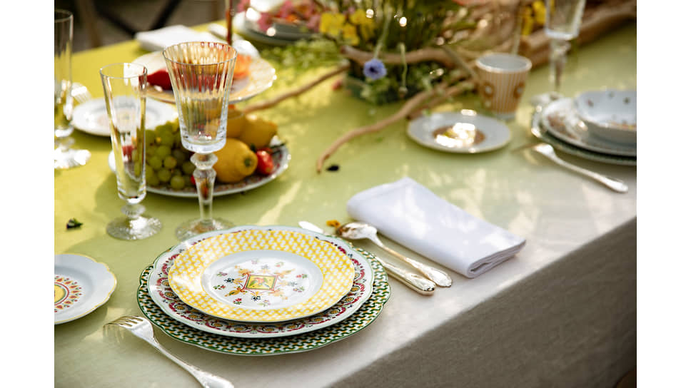 Обеденная сервировка (сервиз Trianon,
Bernardaud)