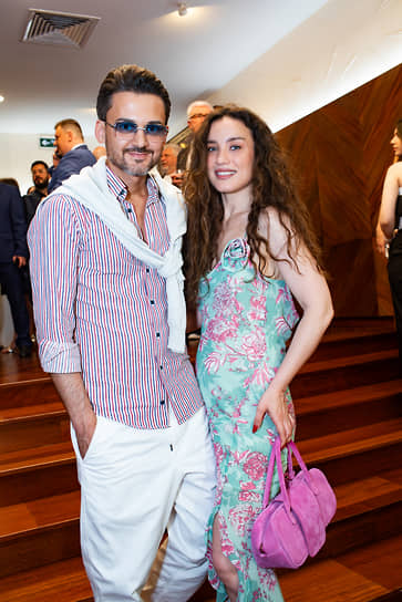 Гости мероприятия певица Виктория Дайнеко
с супругом Беркели Овезовым