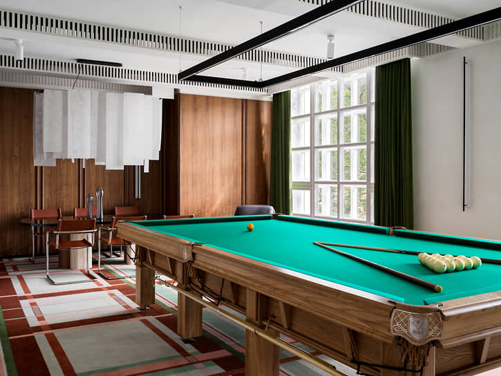 Интерьеры делового клуба в Доме русского бильярда «Москва»