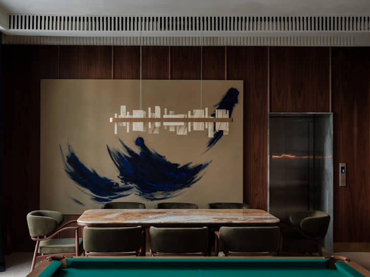 Интерьеры делового клуба в Доме русского бильярда «Москва»