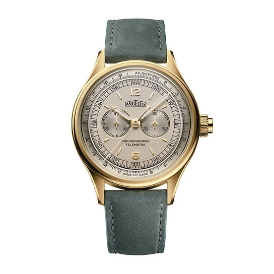 Angelus Chronographe Telemetre Yellow Gold 